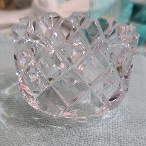Orrefors Kostaboda Crystal Candle Holder